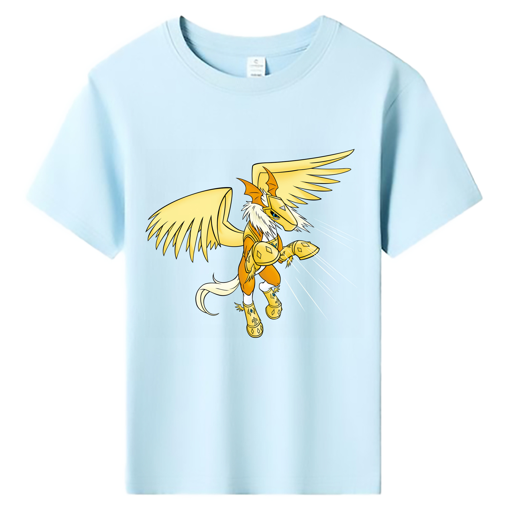 （画像用） Digimon デジタルモンスター/デジモン 綿100％キッズTシャツ（フロントプリント）